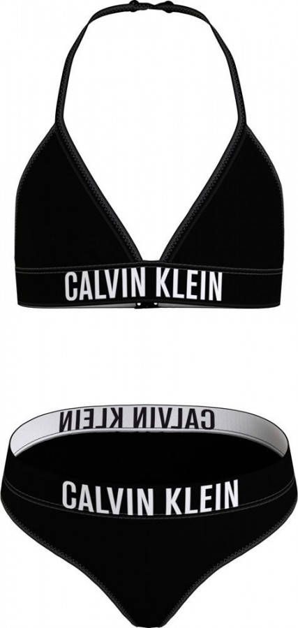 Calvin Klein Swimwear Triangelbikini in unikleur met opschriften