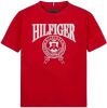 Tommy Hilfiger ! Jongens Shirt Korte Mouw -- Rood Katoen/elasthan online kopen