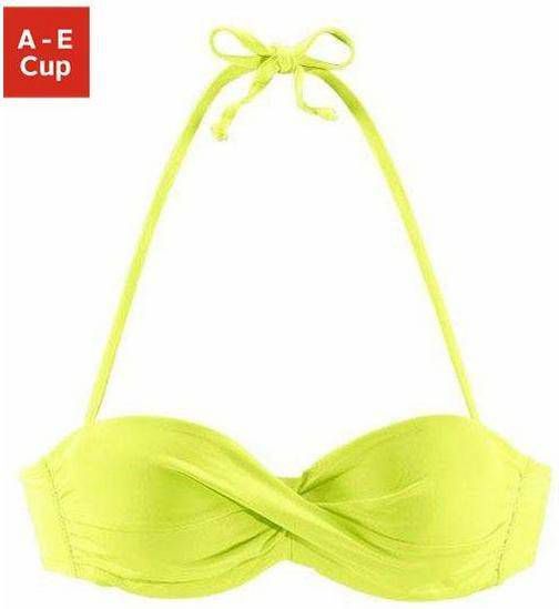 s.Oliver RED LABEL Beachwear Bandeau bikinitop Spain unikleur in wikkel look