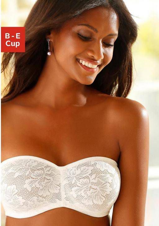 Nuance Beugel bh Dessous met afneembare bretels en details van gebloemde kant