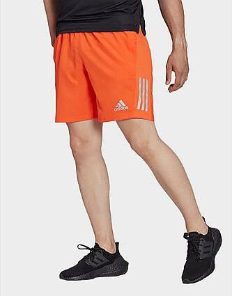 Adidas Own the Run Short Semi Impact Orange/Reflective Silver Heren