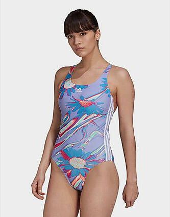 Adidas Positivisea 3 Stripes Badpak Light Purple/White Dames