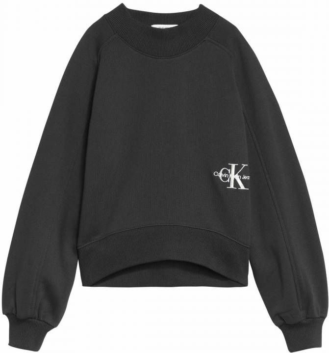 Calvin klein Jeans! Meisjes Sweater -- Zwart Katoen