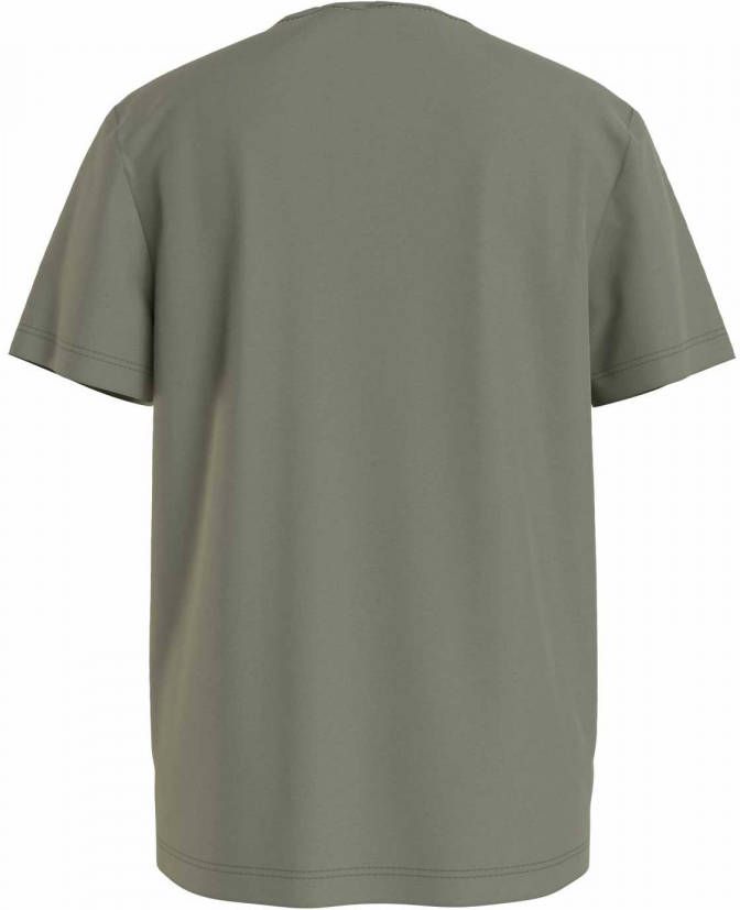 Calvin klein Jeans! Unisex Shirt Korte Mouw -- Groen Katoen