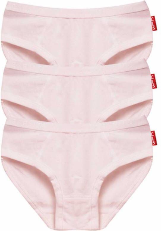 Claesens ! Meisjes 3pack Slip -- Lichtroze Katoen/lycra