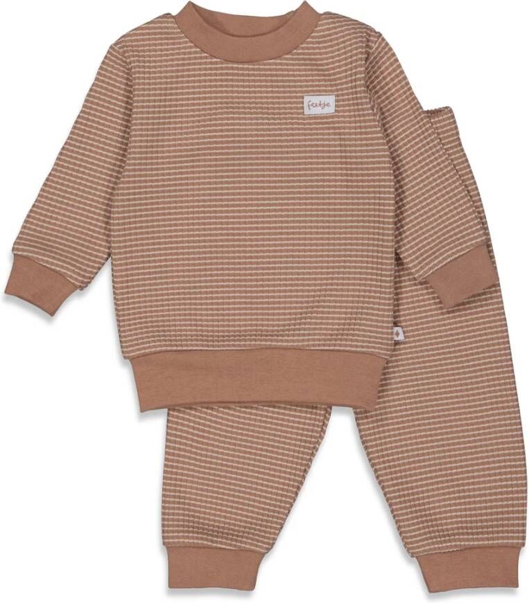 Feetje ! Unisex Pyjama -- Bruin Katoen/polyester