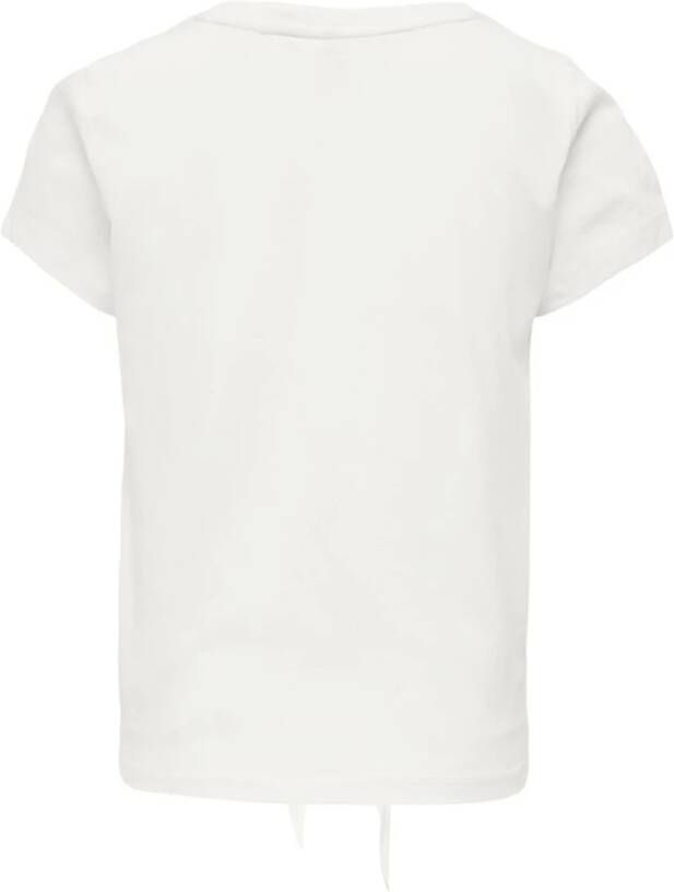 Only ! Meisjes Shirt Korte Mouw -- Off White Katoen