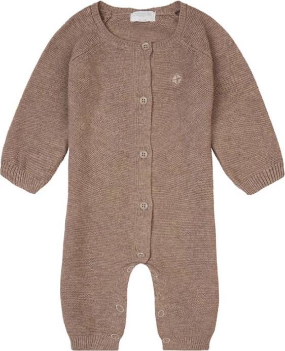 Noppies Babykleding Unisex Playsuit Monrovia Long Sleeve Brown