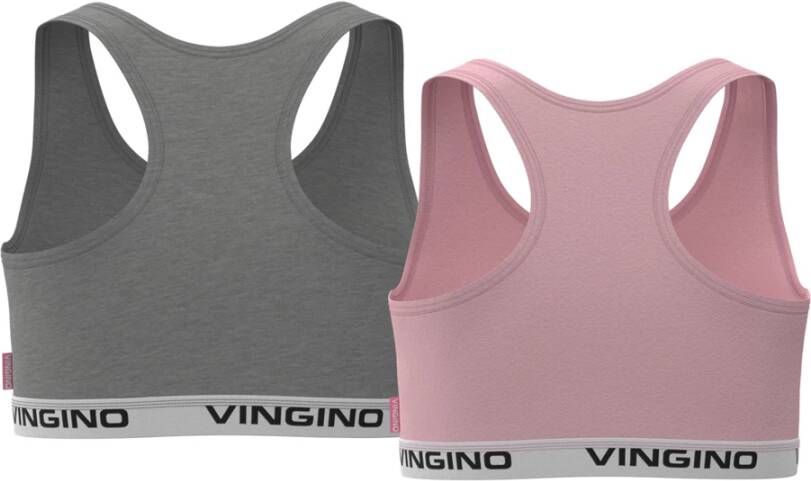 VINGINO Bralettes Girls Racer 2 Pack Lichtroze