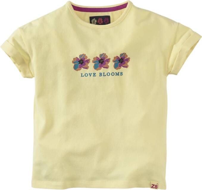 Z8 ! Meisjes Shirt Korte Mouw -- Geel Katoen/elasthan