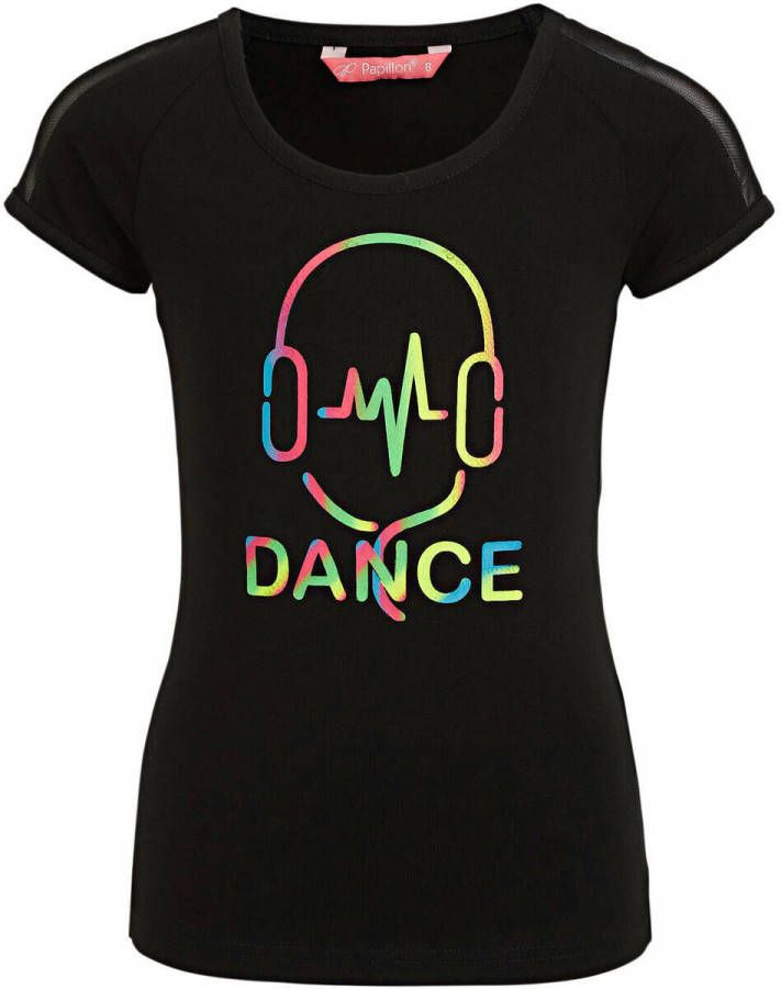 Papillon sport t shirt zwart/multi