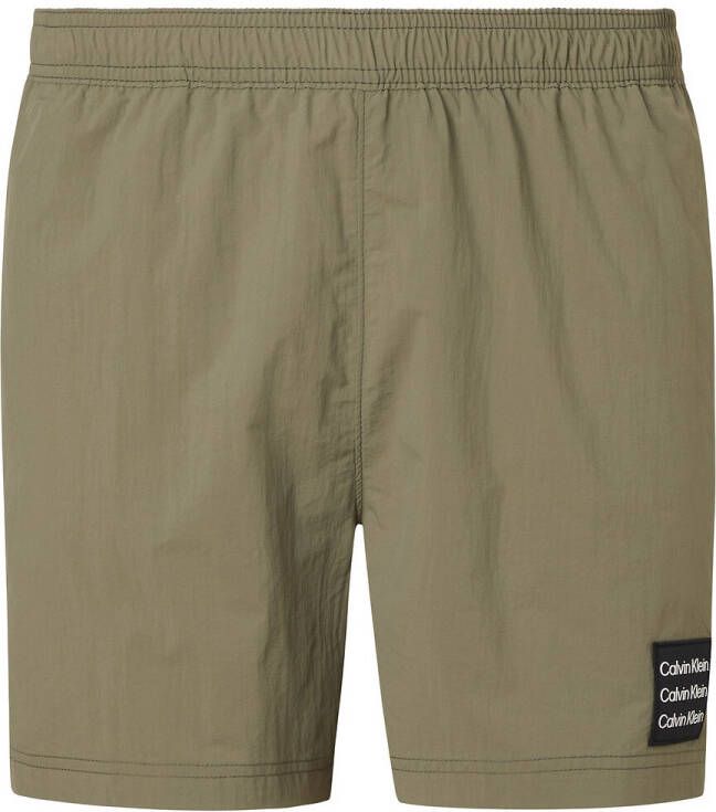 Calvin Klein Zwembroeken Medium Drawstring Groen
