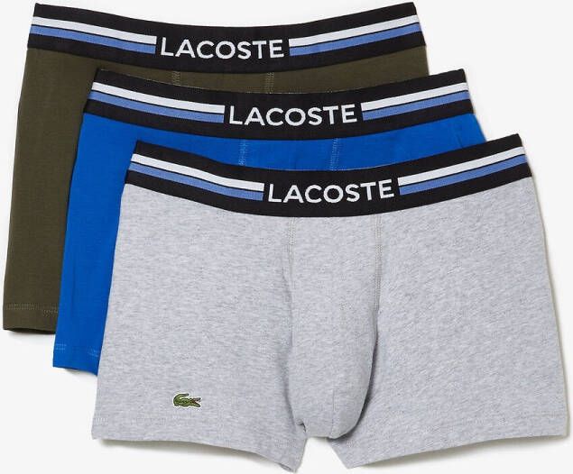 Lacoste 3 pack Boxershorts Donkerblauw , Rood, Heren