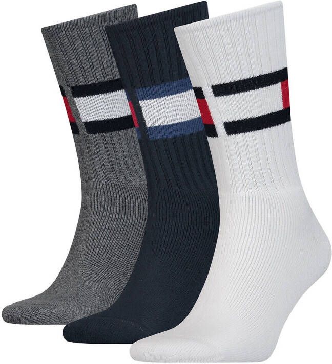 Tommy Hilfiger Sokken Men Sock 3P Flag White 1