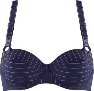 Marlies Dekkers gloria plunge balconette bh | wired padded maritime blue and pink 80D