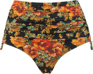 marlies dekkers Swim high waist bikinibroekje Hawaii met bloemen zwart