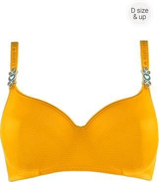 Marlies Dekkers Lady Leaf Niet voorgevormde Balconette Bh | Wired Unpadded Bright Ochre 80f