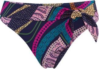 marlies | dekkers Lotus bikinislip met print en geknoopt detail