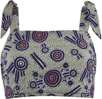 Marlies Dekkers star coral bikini top zonder beugel | sage green and blue/E