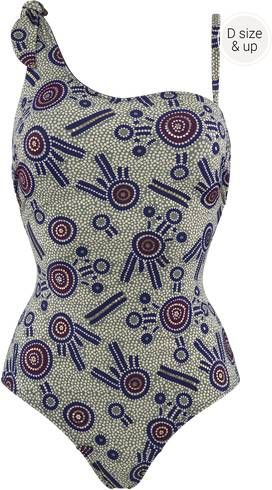 Marlies Dekkers Star Coral Strapless Badpak | Wired Padded Sage Green And Blue 80e