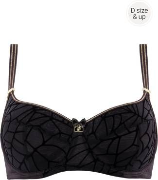 Marlies Dekkers the adventuress niet voorgevormde balconette bh | wired unpadded black gold lurex