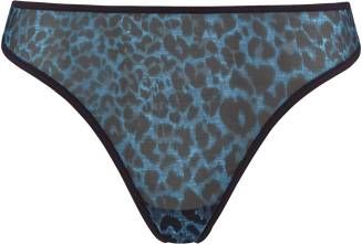 Marlies Dekkers The Art Of Love 4 Cm String | Black Leopard And Blue