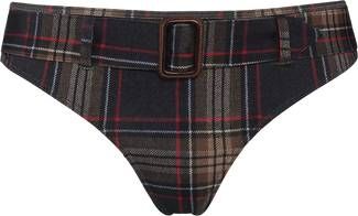 Marlies Dekkers the detective butterfly slip | brown and red plaid XL