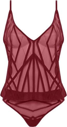 Marlies Dekkers the illusionist niet voorgevormde beugelloze body | unwired unpadded cabernet red