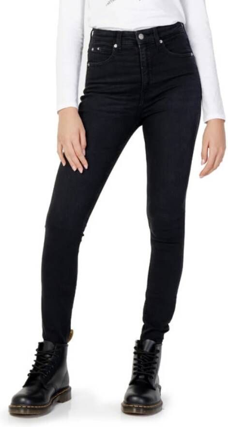 Calvin Klein Zwarte Skinny Jeans High Rise Super Skinny Ankle