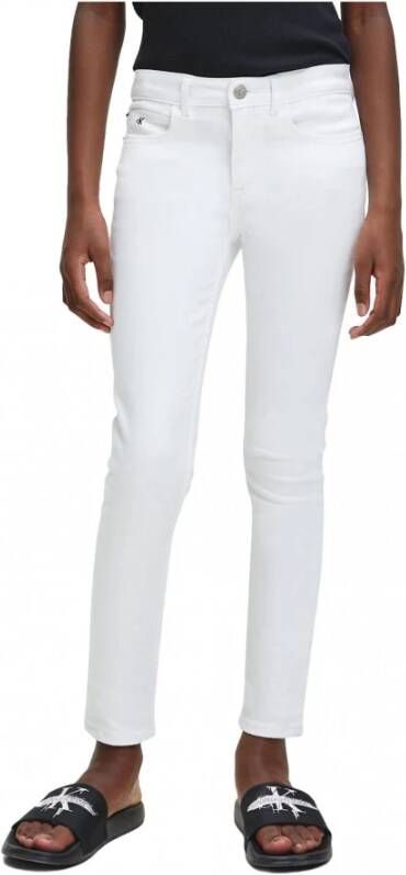Calvin Klein Jeans skinny stretch , Wit, Dames