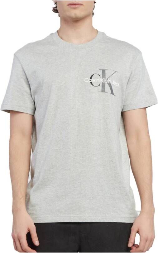 Calvin Klein Shirts met korte mouwen , Grijs, Heren
