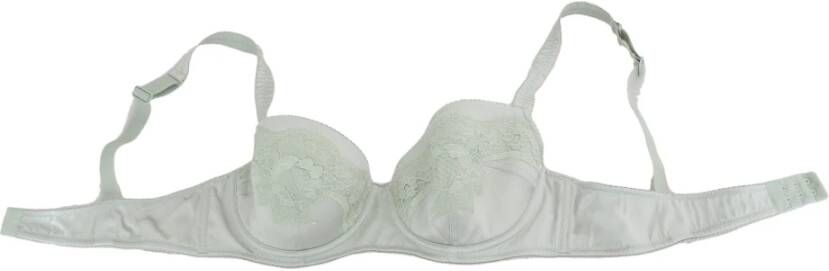 Dolce & Gabbana Balconcino Bra Floral Lace Underwear , Groen, Dames