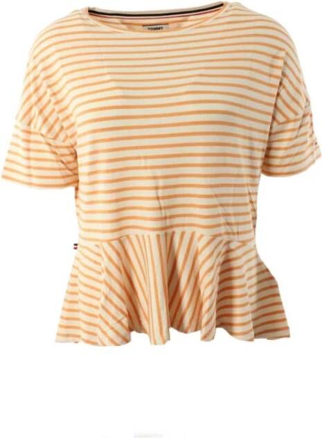 Tommy Hilfiger T shirts Oranje Dames