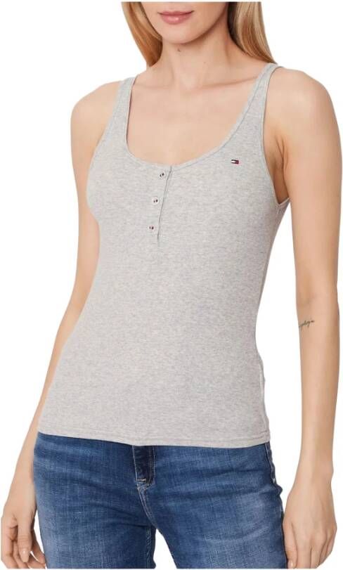 Tommy Hilfiger Mouwloze tops , Grijs, Dames