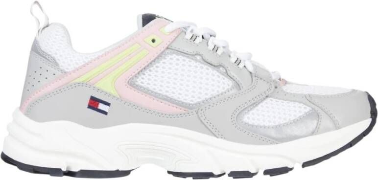 Tommy Jeans Wmns Archive Mesh Runner Sterling Grey , Grijs, Dames