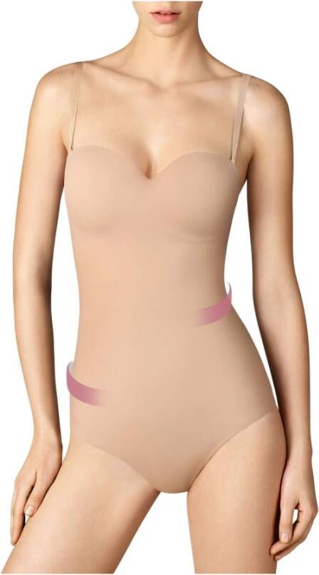 Wolford Met het Luxing Foring lichaam , Beige, Dames