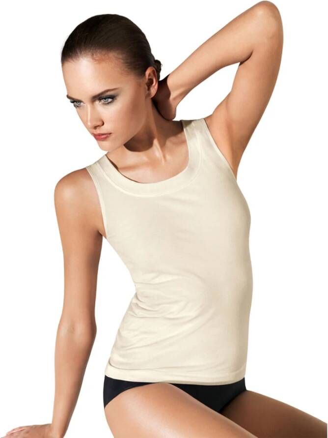 Wolford Sleeveless Tops , Beige, Dames