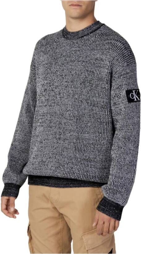 Calvin klein Jeans Men& Black Knitwear Jeans, Grijs, Heren