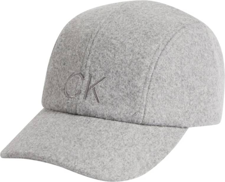 Calvin Klein neutral wools cap , Grijs, Dames