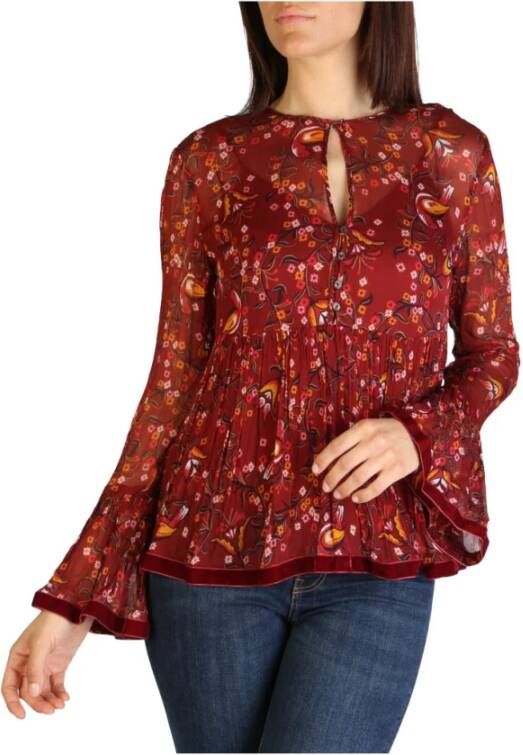 Tommy Hilfiger Casual shirts Ww0Ww24735 , Rood, Dames