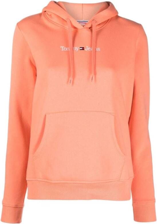 Tommy Hilfiger TJW Reg Serif Linear Hoodie , Oranje, Dames