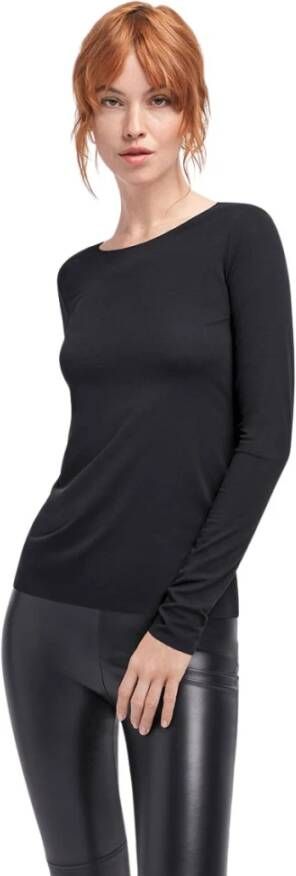 Wolford Long Sleeve Tops , Zwart, Dames