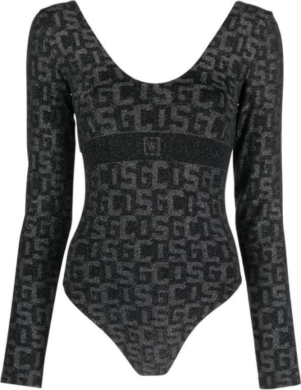 Wolford Monogram basis lichaam , Zwart, Dames