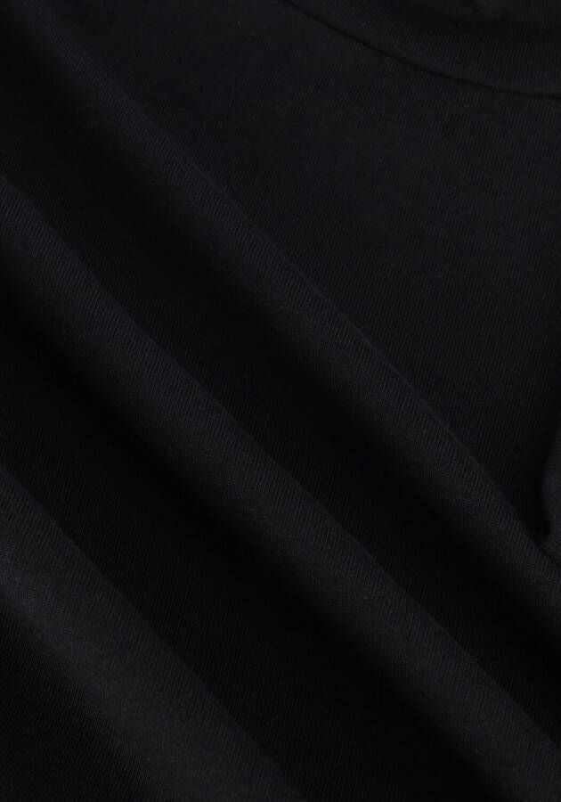 Calvin Klein Zwarte Monogram Ls Roll Neck Top