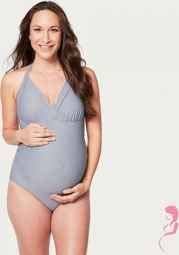 Cake Lingerie Rosewater Zwangerschapsbadpak/Borstvoedingsbadpak Iced Tea Grey