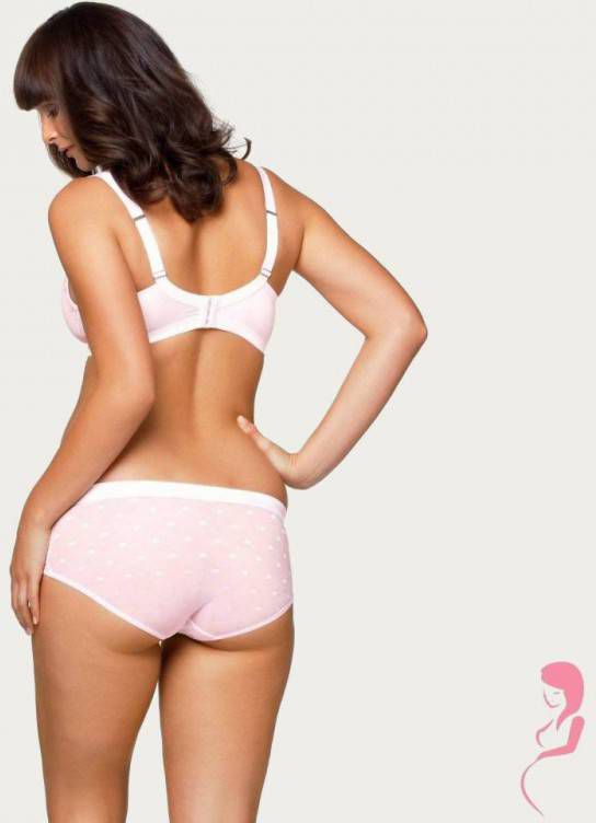 Cake Lingerie Slip Rose Mousse met Speelse Polkdots