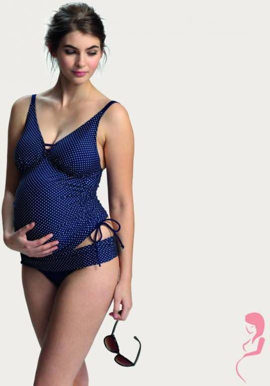 Petit Amour ZwangerschapsTankinitop Ava in mooi blauw/wit