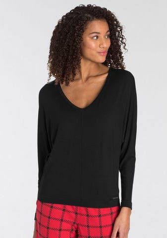 Calvin Klein Pyjamatop van jersey met V hals