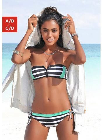 KangaROOS Bandeau bikinitop ANITA met ritssluiting tussen de cups