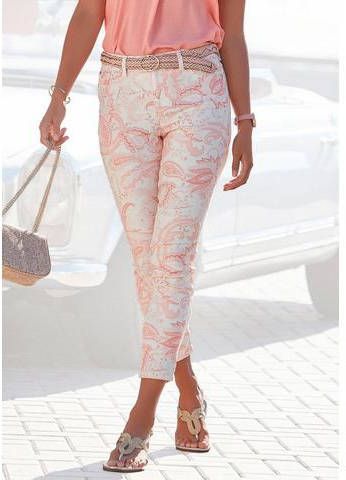 Lascana 7/8 jeggings met paisley patroon